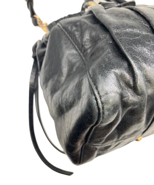 MIU MIU（ミュウミュウ）MIU MIU (ミュウミュウ) 2WAYバッグ ブラックの古着・服飾アイテム
