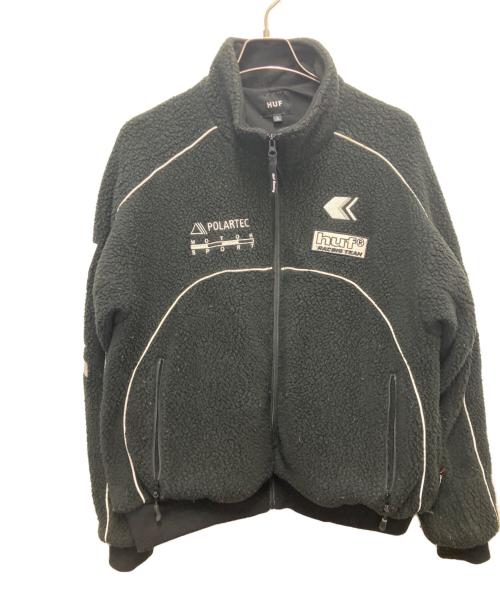 HUF（ハフ）HUF (ハフ) 24AW20POLARTEC RACING FLEECE JACKET ブラック サイズ:Lの古着・服飾アイテム