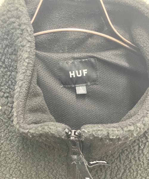 HUF（ハフ）HUF (ハフ) 24AW20POLARTEC RACING FLEECE JACKET ブラック サイズ:Lの古着・服飾アイテム