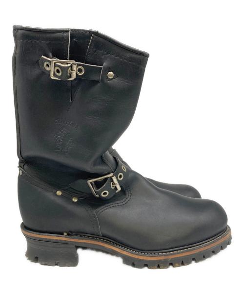 CHIPPEWA（チペワ）CHIPPEWA (チペワ) エンジニアブーツ ブラック サイズ:8 1/2の古着・服飾アイテム