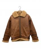KNIGHTナイト）の古着「ムートンジャケット」｜ブラウン