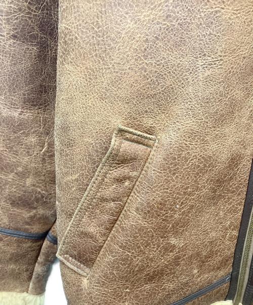 KNIGHT（ナイト）KNIGHT (ナイト) ムートンジャケット ブラウン サイズ:ＳＩＺＥ40の古着・服飾アイテム