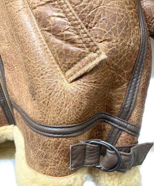 KNIGHT（ナイト）KNIGHT (ナイト) ムートンジャケット ブラウン サイズ:ＳＩＺＥ40の古着・服飾アイテム