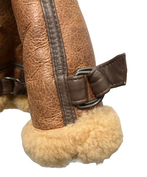 KNIGHT（ナイト）KNIGHT (ナイト) ムートンジャケット ブラウン サイズ:ＳＩＺＥ40の古着・服飾アイテム