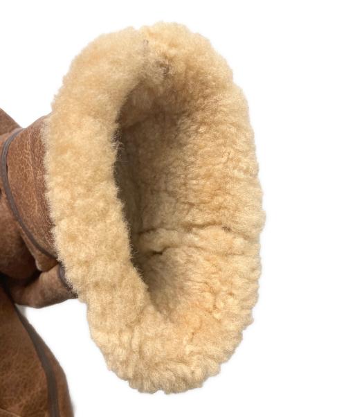 KNIGHT（ナイト）KNIGHT (ナイト) ムートンジャケット ブラウン サイズ:ＳＩＺＥ40の古着・服飾アイテム