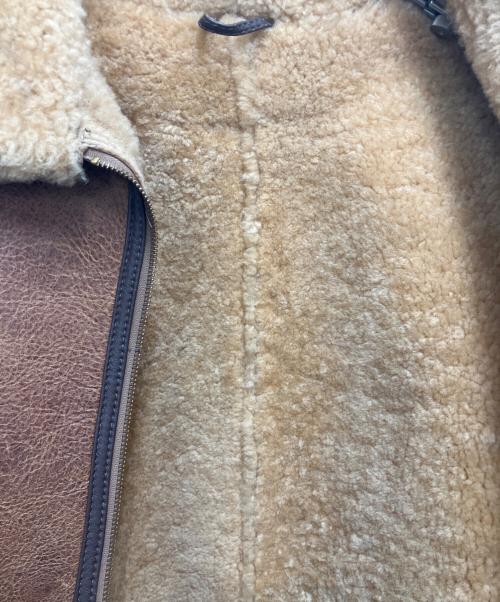 KNIGHT（ナイト）KNIGHT (ナイト) ムートンジャケット ブラウン サイズ:ＳＩＺＥ40の古着・服飾アイテム