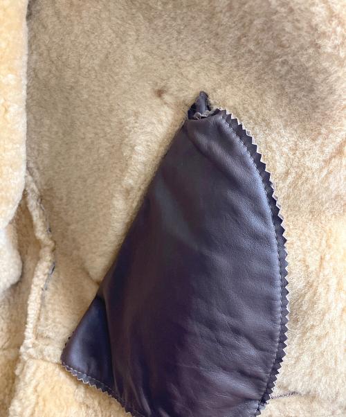 KNIGHT（ナイト）KNIGHT (ナイト) ムートンジャケット ブラウン サイズ:ＳＩＺＥ40の古着・服飾アイテム