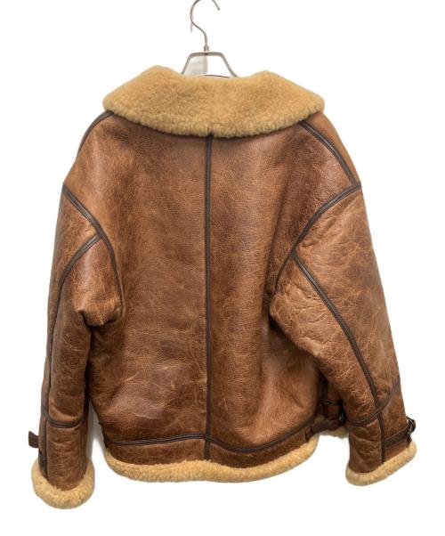 KNIGHT（ナイト）KNIGHT (ナイト) ムートンジャケット ブラウン サイズ:ＳＩＺＥ40の古着・服飾アイテム