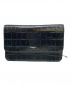 FURLAフルラ）の古着「ショルダーウォレットバッグ」｜ブラック