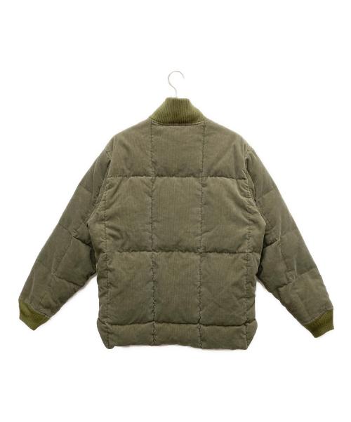 Rocky Mountain FeatherBed（ロッキーマウンテンフェザーベッド）Rocky Mountain FeatherBed (ロッキーマウンテンフェザーベッド) コーデュロイダウンジャケット グレー×イエロー サイズ:SIZE XLの古着・服飾アイテム