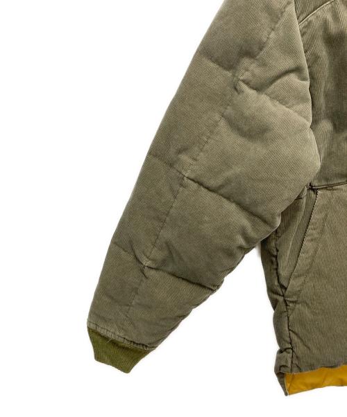 Rocky Mountain FeatherBed（ロッキーマウンテンフェザーベッド）Rocky Mountain FeatherBed (ロッキーマウンテンフェザーベッド) コーデュロイダウンジャケット グレー×イエロー サイズ:SIZE XLの古着・服飾アイテム