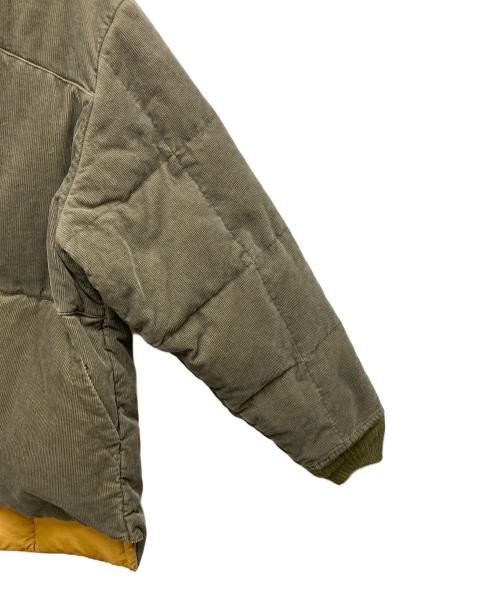 Rocky Mountain FeatherBed（ロッキーマウンテンフェザーベッド）Rocky Mountain FeatherBed (ロッキーマウンテンフェザーベッド) コーデュロイダウンジャケット グレー×イエロー サイズ:SIZE XLの古着・服飾アイテム
