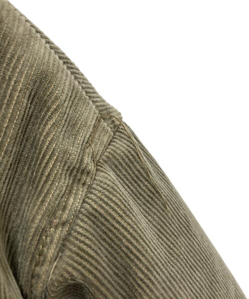 Rocky Mountain FeatherBed（ロッキーマウンテンフェザーベッド）Rocky Mountain FeatherBed (ロッキーマウンテンフェザーベッド) コーデュロイダウンジャケット グレー×イエロー サイズ:SIZE XLの古着・服飾アイテム