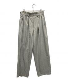 ebure（エブール）の古着「ワイドパンツ」｜ライトグレー