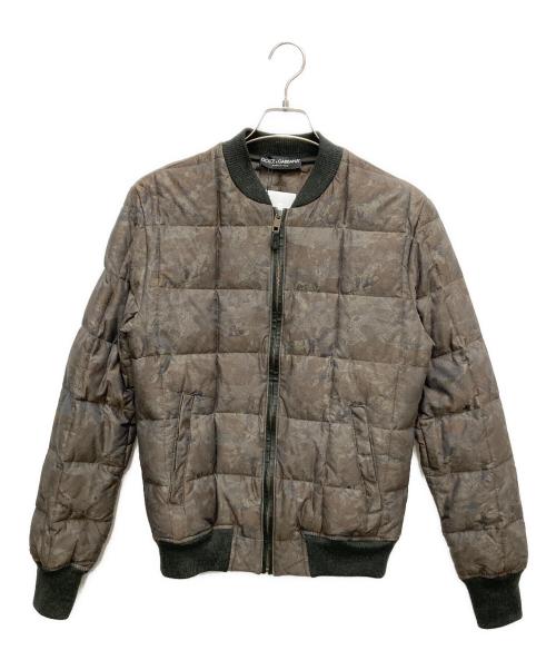 DOLCE & GABBANA（ドルチェ＆ガッバーナ）DOLCE & GABBANA (ドルチェ＆ガッバーナ) ブルゾン ブラウン サイズ:SIZE44（約XS~S）の古着・服飾アイテム