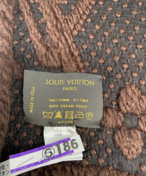 LOUIS VUITTON（ルイ ヴィトン）LOUIS VUITTON (ルイ ヴィトン) エシャルプ ロゴマニア ブラウンの古着・服飾アイテム