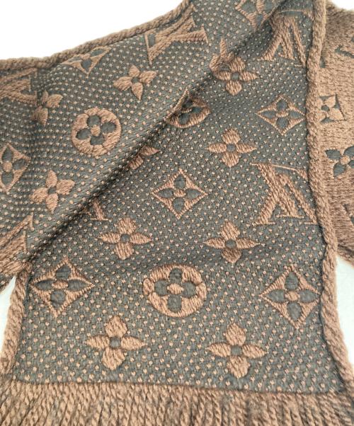 LOUIS VUITTON（ルイ ヴィトン）LOUIS VUITTON (ルイ ヴィトン) エシャルプ ロゴマニア ブラウンの古着・服飾アイテム