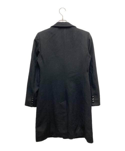 ARMANI COLLEZIONI（アルマーニ コレツィオーニ）ARMANI COLLEZIONI (アルマーニ コレツィオーニ) カシミヤコート ブラック サイズ:SIZE42の古着・服飾アイテム