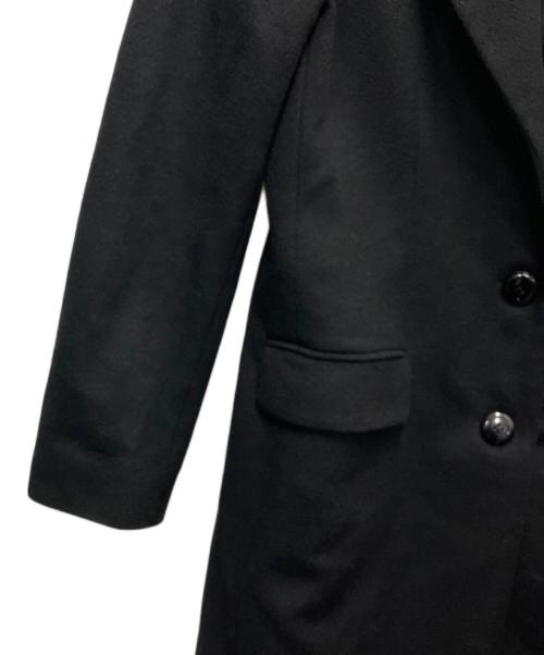 ARMANI COLLEZIONI（アルマーニ コレツィオーニ）ARMANI COLLEZIONI (アルマーニ コレツィオーニ) カシミヤコート ブラック サイズ:SIZE42の古着・服飾アイテム