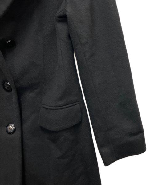 ARMANI COLLEZIONI（アルマーニ コレツィオーニ）ARMANI COLLEZIONI (アルマーニ コレツィオーニ) カシミヤコート ブラック サイズ:SIZE42の古着・服飾アイテム
