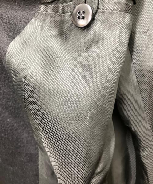 ARMANI COLLEZIONI（アルマーニ コレツィオーニ）ARMANI COLLEZIONI (アルマーニ コレツィオーニ) カシミヤコート ブラック サイズ:SIZE42の古着・服飾アイテム