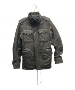 中古・古着通販】FUGA (フーガ) ダブルライダースジャケット ブラック