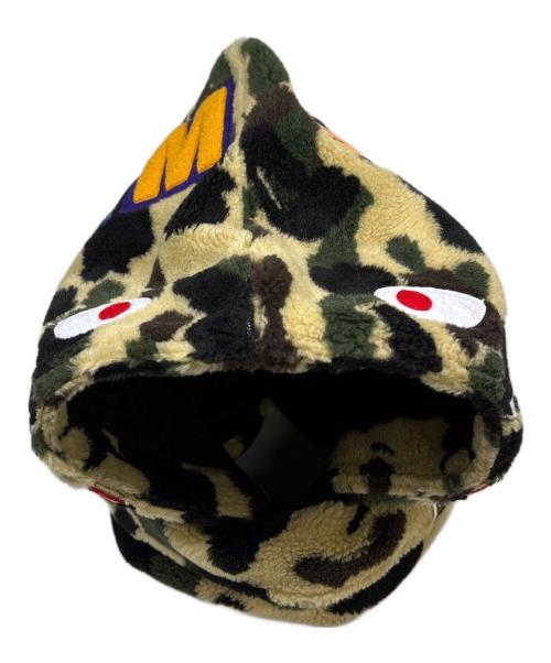 A BATHING APE（ア ベイシング エイプ）A BATHING APE (ア ベイシング エイプ) ニット帽 オリーブの古着・服飾アイテム