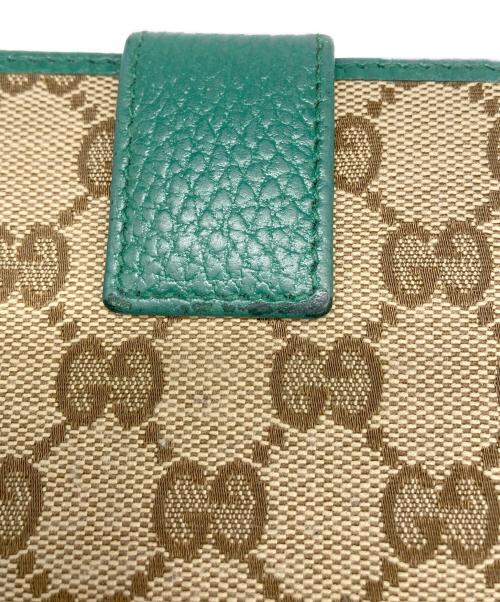GUCCI（グッチ）GUCCI (グッチ) ラウンドファスナー財布 ベージュの古着・服飾アイテム