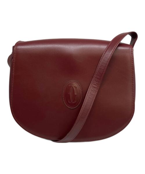 Cartier（カルティエ）Cartier (カルティエ) ショルダーバッグ ボルドーの古着・服飾アイテム