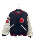 ivanoイバノ）の古着「スタジャン」｜ネイビー×ホワイト