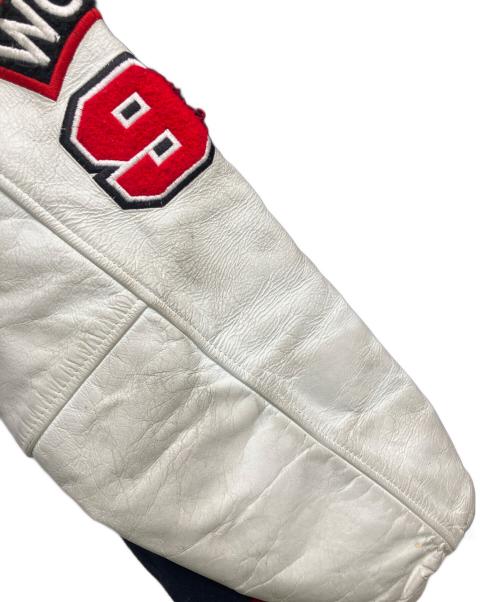 ivano（イバノ）ivano (イバノ) スタジャン ネイビー×ホワイト サイズ:Lの古着・服飾アイテム