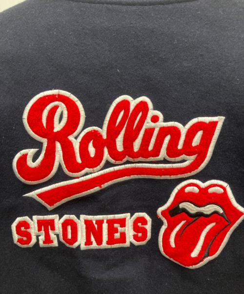 ivano（イバノ）ivano (イバノ) スタジャン ネイビー×ホワイト サイズ:Lの古着・服飾アイテム