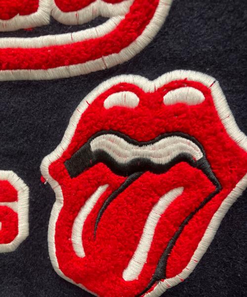 ivano（イバノ）ivano (イバノ) スタジャン ネイビー×ホワイト サイズ:Lの古着・服飾アイテム