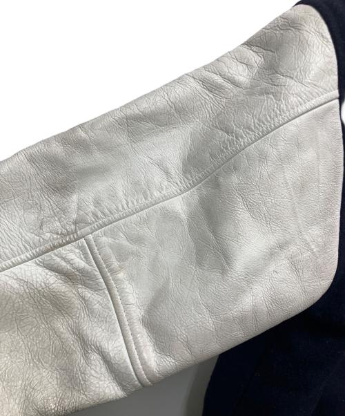 ivano（イバノ）ivano (イバノ) スタジャン ネイビー×ホワイト サイズ:Lの古着・服飾アイテム