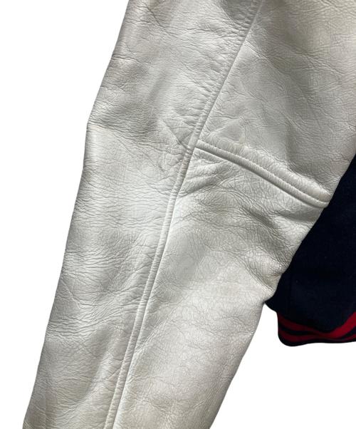 ivano（イバノ）ivano (イバノ) スタジャン ネイビー×ホワイト サイズ:Lの古着・服飾アイテム