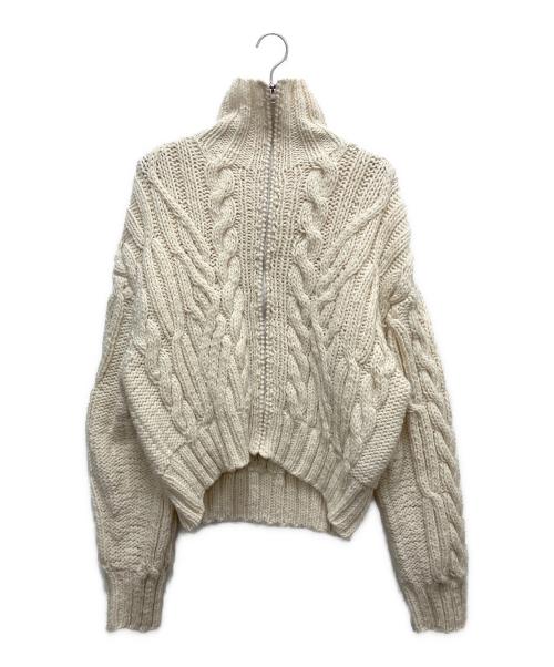 TODAYFUL（トゥデイフル）TODAYFUL (トゥデイフル) ジップアップニット ホワイト サイズ:SIZE Freeの古着・服飾アイテム