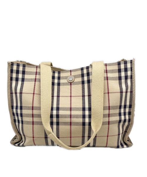 BURBERRY LONDON（バーバリーロンドン）BURBERRY LONDON (バーバリーロンドン) トートバッグ アイボリーの古着・服飾アイテム