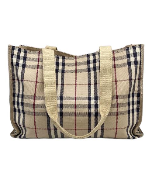 BURBERRY LONDON（バーバリーロンドン）BURBERRY LONDON (バーバリーロンドン) トートバッグ アイボリーの古着・服飾アイテム