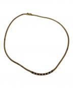 TIFFANY & Co.ティファニー）の古着「ダイヤモンド・サファイヤ付きK18ネックレス(総重量16.8g))」