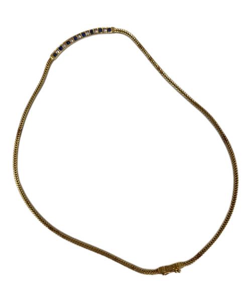 TIFFANY & Co.（ティファニー）TIFFANY & Co. (ティファニー) ダイヤモンド・サファイヤ付きK18ネックレス(総重量16.8g))の古着・服飾アイテム