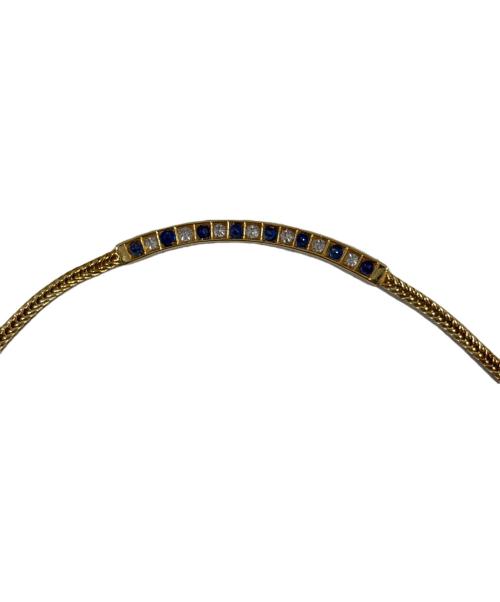 TIFFANY & Co.（ティファニー）TIFFANY & Co. (ティファニー) ダイヤモンド・サファイヤ付きK18ネックレス(総重量16.8g))の古着・服飾アイテム