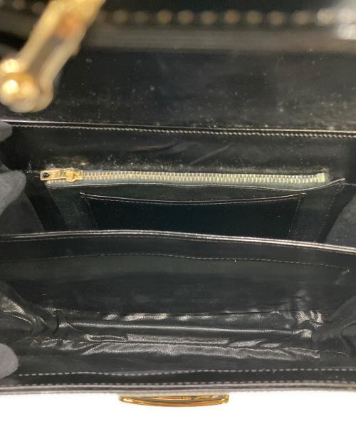 CELINE（セリーヌ）CELINE (セリーヌ) 馬車金具ハンドバッグ ブラックの古着・服飾アイテム