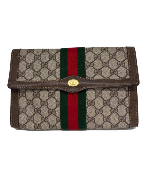 GUCCI（グッチ）GUCCI (グッチ) クラッチバッグ ベージュの古着・服飾アイテム