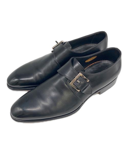 Santoni（サントーニ）Santoni (サントーニ) モンクストラップシューズ ブラック サイズ:81/2の古着・服飾アイテム