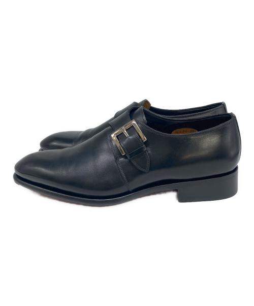 Santoni（サントーニ）Santoni (サントーニ) モンクストラップシューズ ブラック サイズ:81/2の古着・服飾アイテム