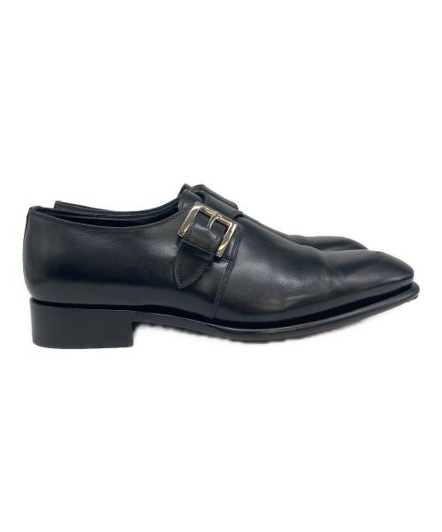 Santoni（サントーニ）Santoni (サントーニ) モンクストラップシューズ ブラック サイズ:81/2の古着・服飾アイテム