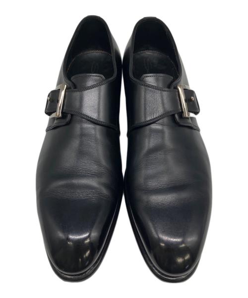 Santoni（サントーニ）Santoni (サントーニ) モンクストラップシューズ ブラック サイズ:81/2の古着・服飾アイテム