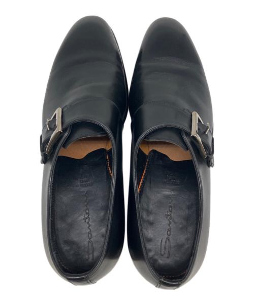 Santoni（サントーニ）Santoni (サントーニ) モンクストラップシューズ ブラック サイズ:81/2の古着・服飾アイテム