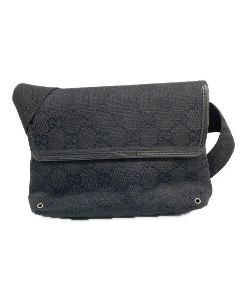 GUCCI（グッチ）GUCCI (グッチ) ウエストポーチ ブラックの古着・服飾アイテム
