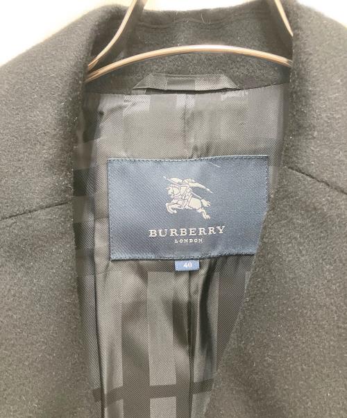 BURBERRY LONDON（バーバリーロンドン）BURBERRY LONDON (バーバリーロンドン) カシミヤ混コート ブラック サイズ:SIZE　40の古着・服飾アイテム
